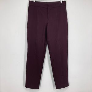 Mondetta  Women’s Slim Pants Brown Stretch High Rise 10.5 in Full Lining Size 8